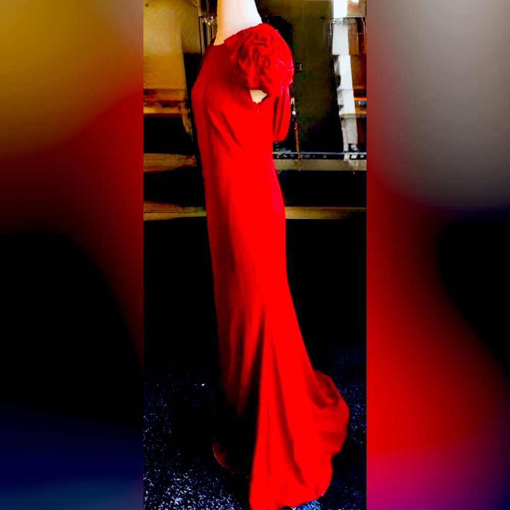 JS Collections:  Red Evening Dress 
Nearly New. Gently Worn Once. Asking $125